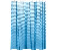 MSV Rideau de Douche EVA 3D 180x200cm QUALITÉ Premium Bleu - Anneaux Inclus