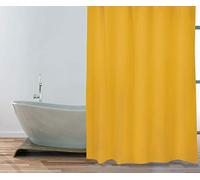 MSV - Rideau de Douche Polyester Rideau de Douche avec 8 œillets de Style Modern - Matériau imperméable - Résistant à la lumière et à l'eau - 180x200cm - Safran