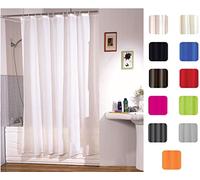 MSV Rideau de Douche uni Blanc
