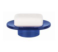 MSV Spirella, Porte-Savon en Acrylique Transparent, Design Élégant et Pratique pour Salle de Bain, Idéal pour Organiser Vos Accessoires, Taille Unique, Bleu Marine