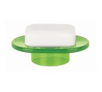 MSV Spirella, Porte-Savon en Acrylique Transparent, Design Élégant et Pratique pour Salle de Bain, Idéal pour Organiser Vos Accessoires, Taille Unique, Couleur Vert Kiwi