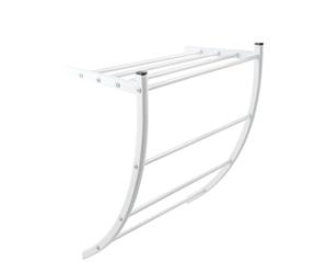 MSV Support Porte-Serviettes Chromé, Blanc