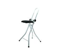MSV - Tabouret de Repassage Ajustable & Pliable en Acier (46x47x91cm) - Ajustable en Hauteur - offrant Une Plage de réglage de 17 cm à 32,5 cm - Pliable - Peut être Facilement rangé - Jusqu'à 100 kg