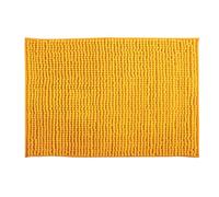 MSV - Tapis de Bain Microfibre Chenille - Poils Longs Anti-dérapant - Lavable en Machine - Boucle d'Accrochage Pratique - Confort et Hygiène Optimisés - Safran - Unitaire - 40x60 cm