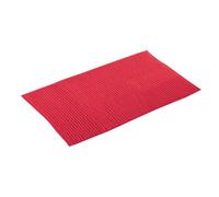 MSV - Tapis de Bain Microfibre Chenille - Poils Longs Anti-dérapant - Lavable en Machine - Boucle d'Accrochage Pratique - Confort et Hygiène Optimisés - Rouge - Unitaire - 60x90 cm