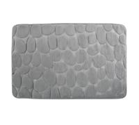 MSV - Tapis de Bain Microfibre Pebble - Absorbant et Antidérapant - 50 x 80 cm - Beige - Confort Doux et Séchage Rapide - Idéal pour Salle de Bain et Douche