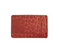 Tapis de bain Microfibre PEBBLE 40x60cm Terracotta MSV