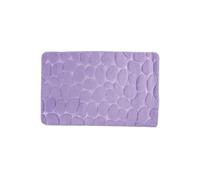 MSV - Tapis de Bain Microfibre Pebble - Sécurité Renforcée - Base Antidérapante - Usage Salle de Bain - Public Cible : Enfants et Personnes Âgées - 40 x 60 cm - Couleur Lavande