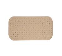 MSV Tapis de Douche de qualité supérieure - Antibactérien - Antidérapant - avec ventouses - Beige - Senteur de Roses - env. 36 x 76 cm - Lavable à 60 °C
