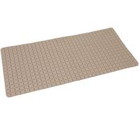 MSV - Tapis Fond de Baignoire Antidérapant - Caoutchouc Quadro - 36 x 76 cm - Beige - Design Moderne pour Salle de Bain Sécurisée - Surface Texturée pour Adhérence Optimale