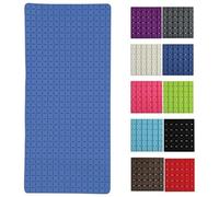 Tapis Fond de baignoire antidérapant Caoutchouc QUADRO 36x76cm Bleu Foncé MSV