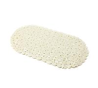 MSV - Tapis Fond de Baignoire PVC Galets - 100% PVC sans Phtalates - 68 x 35 cm - Blanc - Surface Antidérapante pour Sécurité et Confort - Facile d'entretien