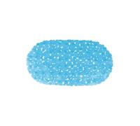 MSV - Tapis Fond de Baignoire PVC Galets - 100% PVC sans Phtalates - 68 x 35 cm - Bleu Aqua - Surface Antidérapante pour Sécurité et Confort - Facile d'entretien