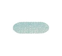 MSV - Tapis Fond de Baignoire PVC Galets - 100% PVC sans Phtalates - 68 x 35 cm - Bleu Clair - Surface Antidérapante pour Sécurité et Confort - Facile d'entretien