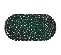 MSV - Tapis Fond de Baignoire PVC Galets - 100% PVC sans Phtalates - 68 x 35 cm - Vert Foncé - Surface Antidérapante pour Sécurité et Confort - Facile d'entretien