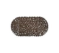 MSV - Tapis Fond de Baignoire PVC Galets - Antidérapant - 99 x 39 cm - Chocolat - Sécurité et Confort pour Salle de Bain - Adapté à Toutes Les Surfaces