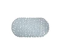 MSV - Tapis Fond de Baignoire PVC Galets - Antidérapant - 99 x 39 cm - Gris Clair - Sécurité et Confort pour Salle de Bain - Adapté à Toutes Les Surfaces