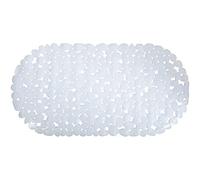 MSV - Tapis Fond de Baignoire PVC Galets - Antidérapant - Sécurité et Confort - 99 x 39 cm - Blanc - Surface Texturée - Adapté à Tous Types de Baignoires