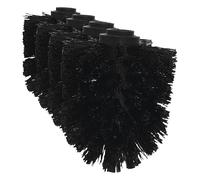 MSV - Tête de Brosse WC en Plastique Durable - Design Moderne et Élégant - Nettoyage Efficace et Hygiénique - Ø 8 x 10 cm - Couleur Noire - Filetage à Vis Sécurisé - Accessoire Pratique pour Toilettes