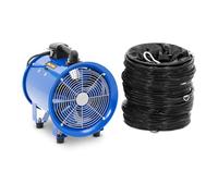 MSW MSW-CTFB-25H10 Ventilateur de chantier 180 W 2700 m3/h Ø 280 mm 10 m Tuyau Ventilateur axial Ventilateur de construction Ventilateur industriel