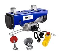 MSW Palan Treuil Électrique Treuil Appareil Équipement De Levage PROLIFTOR 1000 (Cap. traction 990 kg, Moteur 1 600 W, Câble D'Acier De 12 m, Charge De Rupture Du Câble : > 2 500 kg, Ø Câble 5,6 mm)