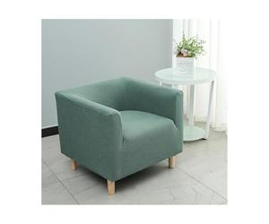 Mswborml Carré Housse de Fauteuil Club 1 Place, Antidérapante Housse de Chaise Crapaud Extensible pour Fauteuil, Universel Housse Fauteuil Tonneau 1 Place avec Fond Élastique, Facile à Installer,A