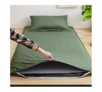 Mswborml Doux Housse de Matelas Futon Japonais Traditionnel avec Fermeture Éclair, Antidérapante Housse de Protection pour Tapis de Tatami Lavable Housse de Matelas de Sol Zippée,A,90x190cm/35x75in