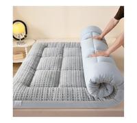 Mswborml Velours Matelas de Sol Tatamis Adulte, Duveteux Matelas Futon Pliable 1 Place 2 Places, Couleur Unie Tatami Epais pour Matelas, Doux Futon Japonais avec Bande Élastique,F,120x200cm/47x79in
