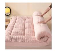Mswborml Velours Matelas de Sol Tatamis Adulte, Duveteux Matelas Futon Pliable 1 Place 2 Places, Couleur Unie Tatami Epais pour Matelas, Doux Futon Japonais avec Bande Élastique,D,200x220cm/79x86in