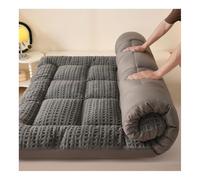 Mswborml Velours Matelas de Sol Tatamis Adulte, Duveteux Matelas Futon Pliable 1 Place 2 Places, Couleur Unie Tatami Epais pour Matelas, Doux Futon Japonais avec Bande Élastique,E,120x200cm/47x79in