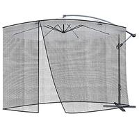 MT MALATEC 12266 Moustiquaire pour parasols, à fermeture éclair, 3,5 m