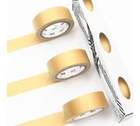 mt masking tape MT Ruban de masquage Washi - Ruban adhésif en papier washi - 15 mm x 7 m (doré)