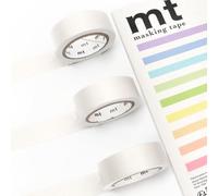 MT Masking Tape Ruban de masquage MT Washi - Ruban adhésif Kamoi Paper Washi - 15 mm x 7 m (blanc)