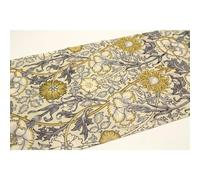 MT REMAKE William Morris fleurs ocre et taupe