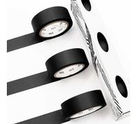 MT Ruban de masquage Washi - Ruban Washi - Ruban Washi - 15 mm x 7 m (Noir)