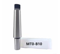 MT0-B10 Adaptateur de tige conique pour broche Morse MT0 avec interface de mandrin B10 compatible avec perceuse à colonne CNC et fraiseuses