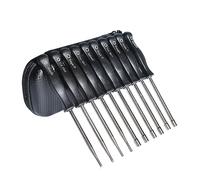 Mtanlo 10 Pièces Outil de Réglage de Carburateur Tournevis Kit pour Poulan Artisan ZAMA, Walbro, STIHL, Husqvarna 2 Cycles Petit Moteur, Tournevis Reglage Carburateur avec Boîte à Outils