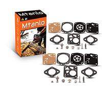 Mtanlo 2 pièce Kit de Réparation de Carburateur pour Tillotson RK-23HS RK-17HS Husqvarna 61 266 268 272XP 281 181 Jonsered 625 630 Homelite XL SXL915 X-12 Super XL Oleomac 261 350 481 482 Tronçonneuse