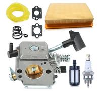 Mtanlo 4203 120 0601 Kit Carburateur pour Stihl SR320 SR340 SR380 SR400 SR420 BR320 BR340 BR380 BR400 BR420 Souffleurs à Dos, avec Ligne de Filtre à Carburant, Bougie d'Allumage et Joint