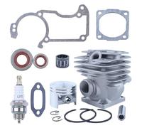 Mtanlo 42mm Kit de Piston de Cylindre Pour Stihl MS240 024 Tronçonneuse 1121 020 1200,Kit de Piston de Cylindre avec Bougie d'Allumage Roulement à Aiguilles Joint de Cylindre