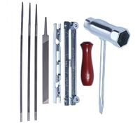 Mtanlo Affuteuse de Tronçonneuse Professionnel Kit,Chaîne Affûtage kit pour Husqvarna Stihl Poulan Pro Echo Homelite, 3 limes rondes - 5/32 (4 mm), 3/16 (4,8 mm), 7/32 (5,5 mm)