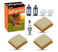 Mtanlo Air Filter Kit pour Stihl FS91 FS91R KM91R FS89 FS131 FS311 FC96 Replacement OEM 4180-141-0300 4180 007 1005 avec Filtre à Carburant/Bougie d'Allumage/Bulle d'Huile