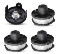 Mtanlo Bobine de Fil de Rechange pour Coupe-Herbe Makita 18V DUR181Z/DUR181RF/DUR181, Bobines de Fil pour Tondeuse Makita 196146-9/195858-1 Bobine de Fil de Coupe avec Couvercle de Bobine(4PCS)
