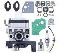 Mtanlo Carburateur kit pour Honda GX25 GX25N GX25NT FG110 FG110K1 Petit moteur Rototiller Débroussailleuse 16100-Z0H-053 16100-Z0H-825 avec joint de carburateur Filtre à Essence 268 610-717