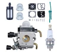 Mtanlo Carburateur pour Stihl FS38 HS45 FS55 HS45 Tondeuse avec pour ZAMARB-99 Kit de Réparation de Carburateur L7T/BPMR7A Bougie d'Allumage MS180 Filtre à Carburant K45 Bulles d'Huile