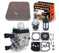 Mtanlo Carburateur pour Stihl HS45 FS55 FS38 HS45 Tondeuse avec pour ZAMARB-99 Kit de Réparation de Carburateur Filtre à Air L7T/BPMR7A Bougie d'Allumage MS180 Filtre à Carburant