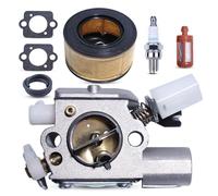 Mtanlo Carburateur pour Stihl MS231 MS251 MS231C MS251C MS241 MS241C Remplace 1143 120 0611 1143 120 0617 Zama C1Q-S296 C1Q-S233 Tronçonneuse, Filtre à Air Tube de Carburant Bougie d'Allumage