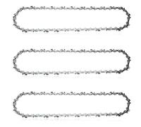 Mtanlo Chaîne de Tronçonneuse 3 pièces pas 3/8", jauge 0,50 pouce (13 mm), pour Guide-Chaîne de 14 pouces (35 cm), 50 Maillons d'entraînement, Compatible avec Stihl, Jonsered et Autres