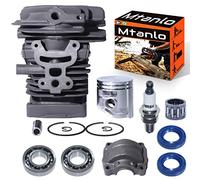 Mtanlo Cylindre Piston Kit pour Stihl MS181 MS171 MS171C MS181C MS211 MS180 MS250 Tronçonneuse,1139 020 1203, 1139 030 0401, 38mm Cylindre Piston avec Couvercle de Cylindre Bougie d'Allumage