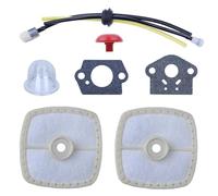 Mtanlo Filtre à Air pour Echo SRM-266 SRM-280 PE-280 PB-251 PB-255 PB-265 A226000471 A226000472 Tondeuses Souffleurs,avce De Durite Essence Et Poire Amorcage Kit de Joints de Carburateur